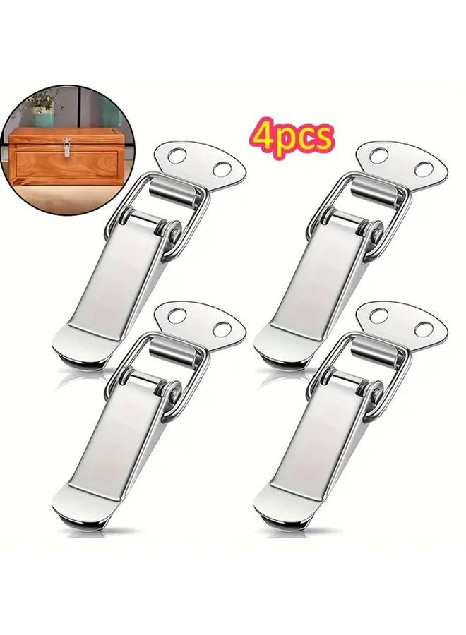 8pcs Heavy Duty 304 Stainless Steel Box Lock Buckle Spring Clasp Safety Lock - Image 2
