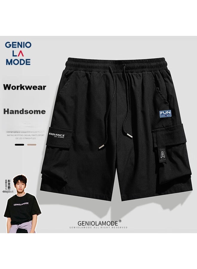 Geniolamode Senma Group Men's Shorts, Summer New Style Cargo Shorts, Loose Casual Versatile Cargo Shorts - Image 1