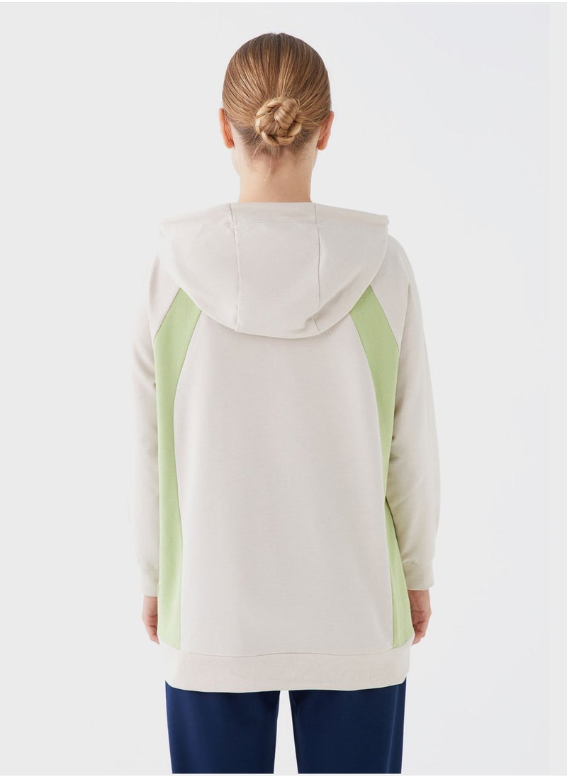 LC WAIKIKI - Hooded Contrast Detail Tunic - Image 1