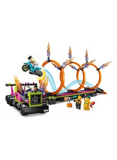 LEGO LEGO - Stunt Truck & Ring of Fire Challenge 479 Pieces - 60357  - Image 3