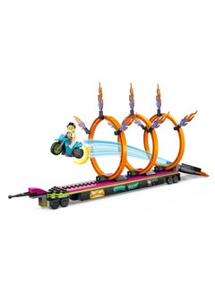 LEGO LEGO - Stunt Truck & Ring of Fire Challenge 479 Pieces - 60357  - Image 4