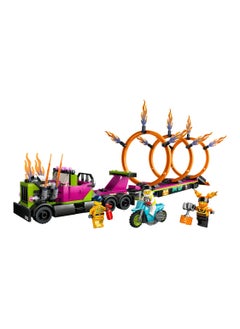 LEGO LEGO - Stunt Truck & Ring of Fire Challenge 479 Pieces - 60357  - Image 2