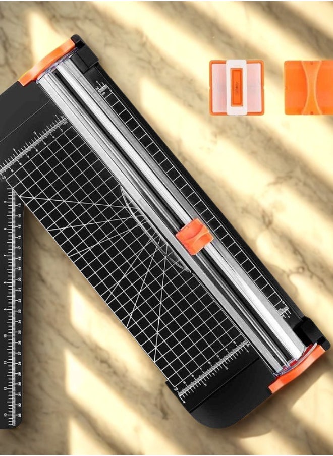 Generic A4 Paper Cutter and Trimmer – Sliding Guillotine with Automatic Safety Guard – Titanium Alloy Blade – Cuts Paper, Photos, Labels  - Image 1