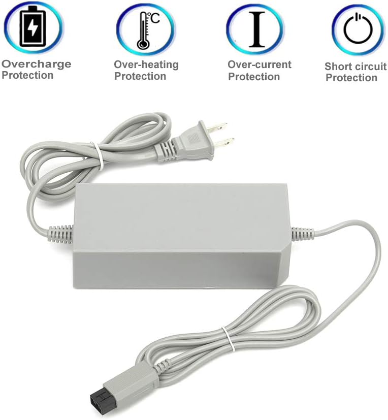 WICAREYO محول طاقة قابس أمريكي متوافق مع نظام وحدة تحكم Wii - Image 3
