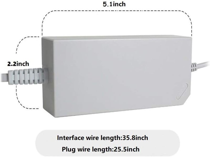 WICAREYO محول طاقة قابس أمريكي متوافق مع نظام وحدة تحكم Wii - Image 4