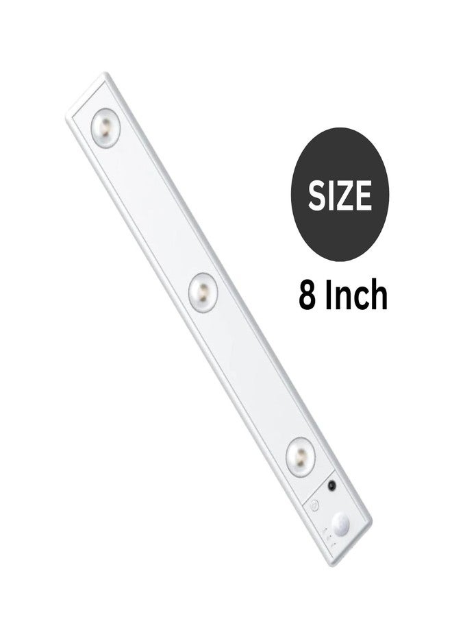Orgner 8-Inch Eye CAT Motion Sensing Closet Light USB Rechargeable LED in 3 Colors Adjustable Brightness for Home Areas Like Countertops Pantries Shelves Wardrobes Cupboards and Drawers - Image 2