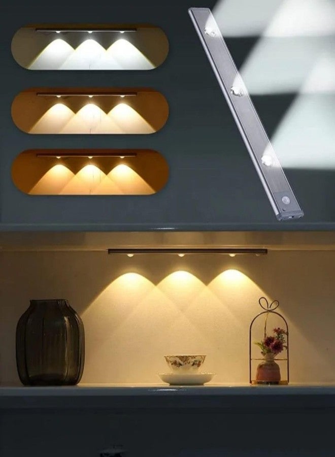 Orgner 8-Inch Eye CAT Motion Sensing Closet Light USB Rechargeable LED in 3 Colors Adjustable Brightness for Home Areas Like Countertops Pantries Shelves Wardrobes Cupboards and Drawers - Image 4