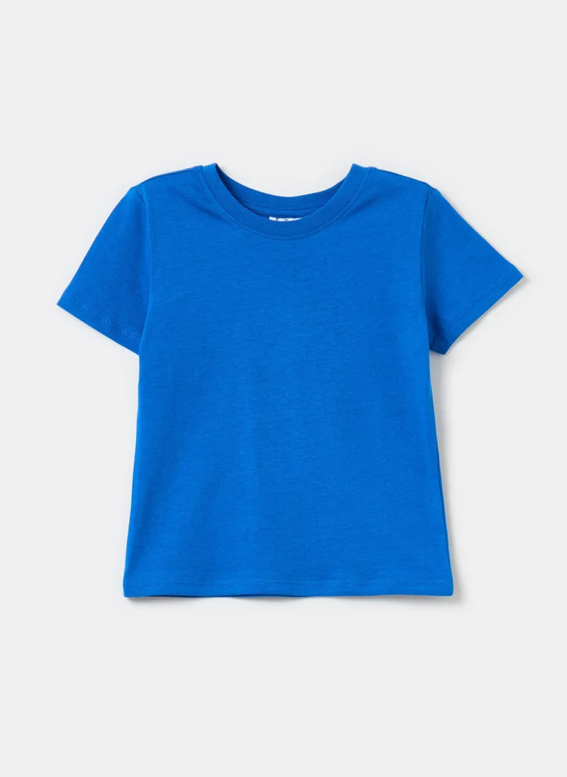Ovs Cotton T-Shirt With Round Neck