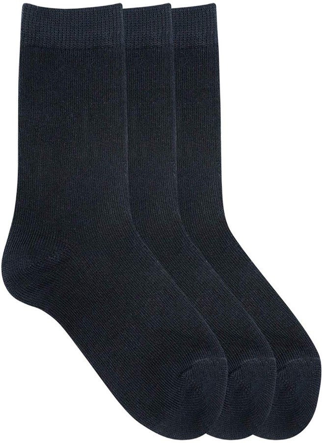 SUPER MARCHE Supermarche Unisex Regular Fit Ankle Socks (Pack of 3 Pair Black_4-6 Years) - Image 2