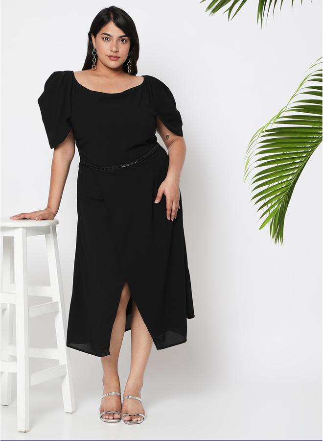 Mish Puff Sleeve Midi Dress  - Image 1