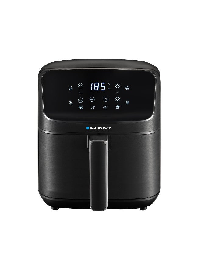 Blaupunkt Digital Airfryer 4.4L 1500W Appliance Featuring LED Display | Eight Preset Menus Rapid Circulation Technology | Cool Touch Housing Handle | Double Protection Home Kitchen Cooking 4.4 L 1500 W KAD414 black - Image 1