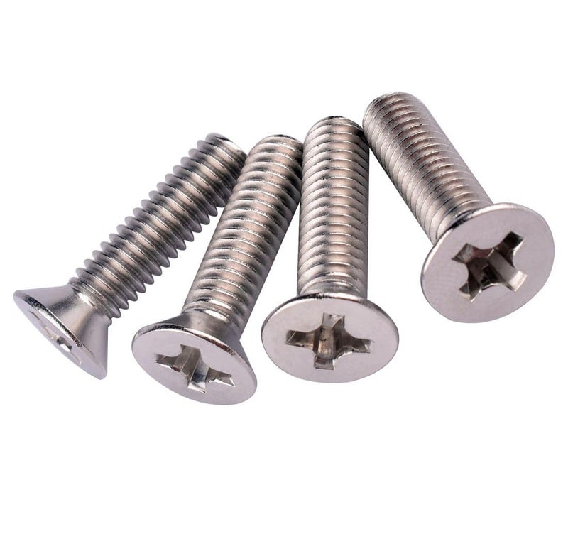 VAMUOEFL #10-24 x 1 Phillips Flat Head Machine Screws, Stainless Steel 304 (18-8), UNC Coarse Thread, Countersunk Head Machine Screws, 40Pcs - Image 4