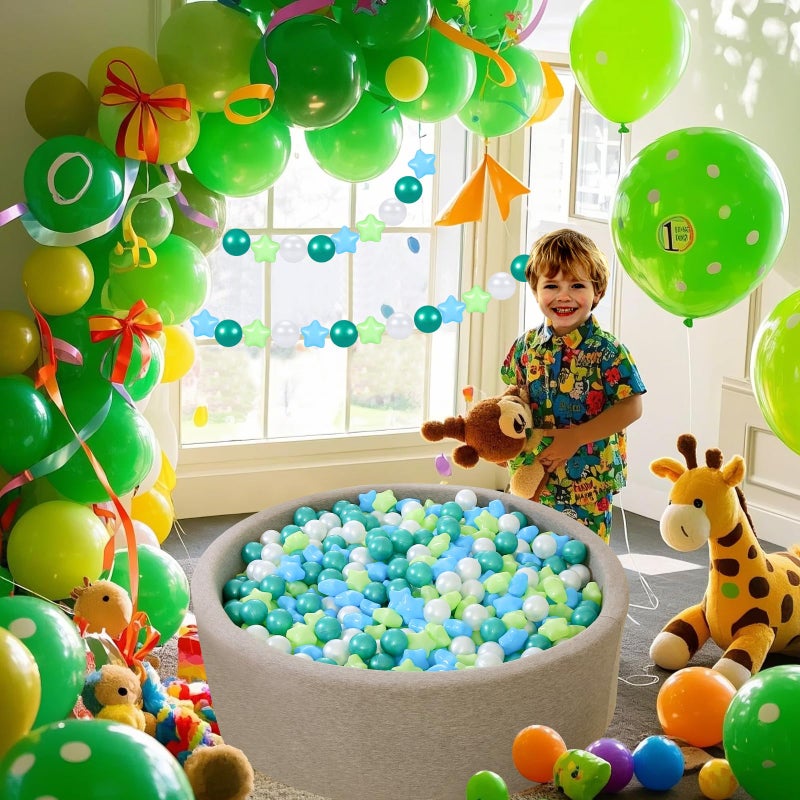 STARBOLO Star Ball Pit Balls for Ball Pit 100pcs Plastic Ball Phthalate Free BPA Free NonToxic Crush Proof Play Balls Play Tent Pool Playhouse Playpen Party Decoration - Image 3