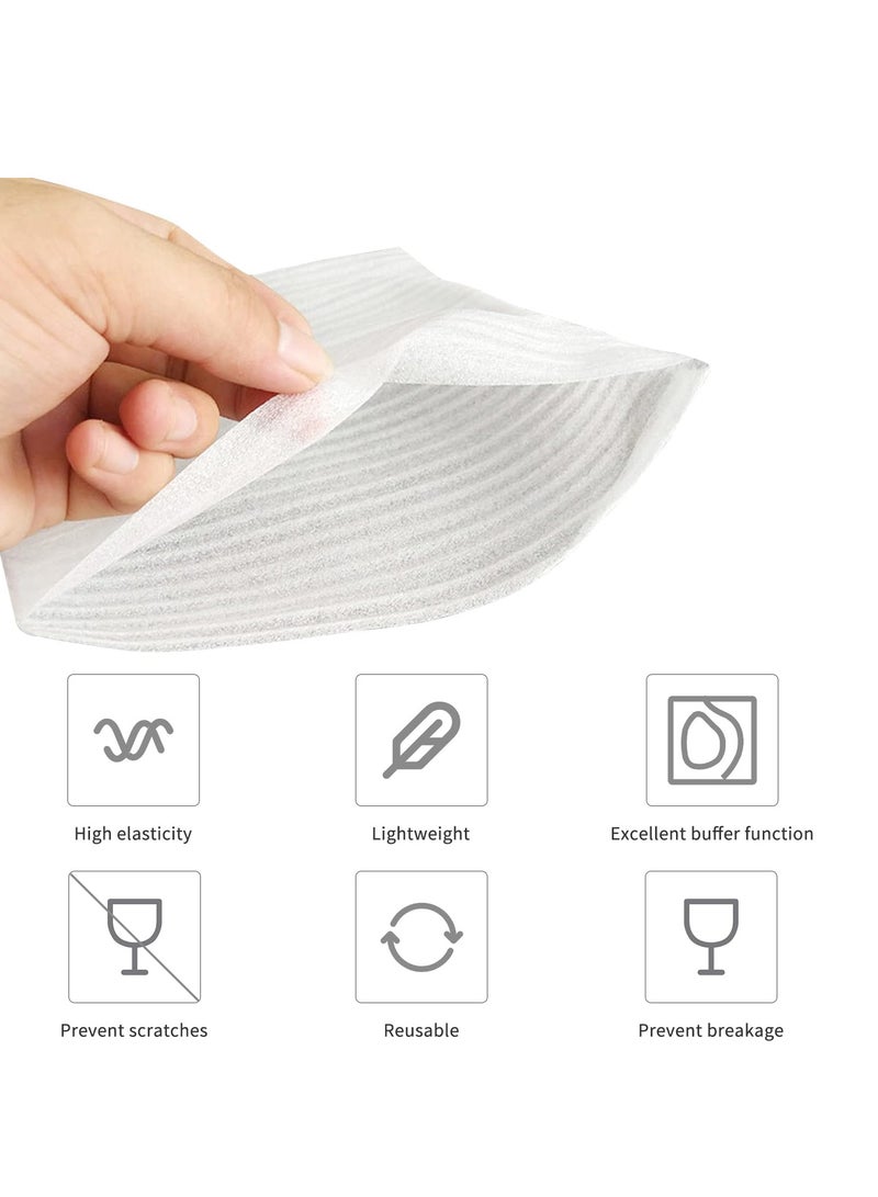 100 Pack Foam Pouches, 12X12inchs,Cushion Foam Wrap Sheets, Packaging Material, Moving Supplies for Packing Storage and Shipping. - Image 3