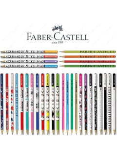 Faber Castell 12-Piece Mixed Pattern Round Pencil-1