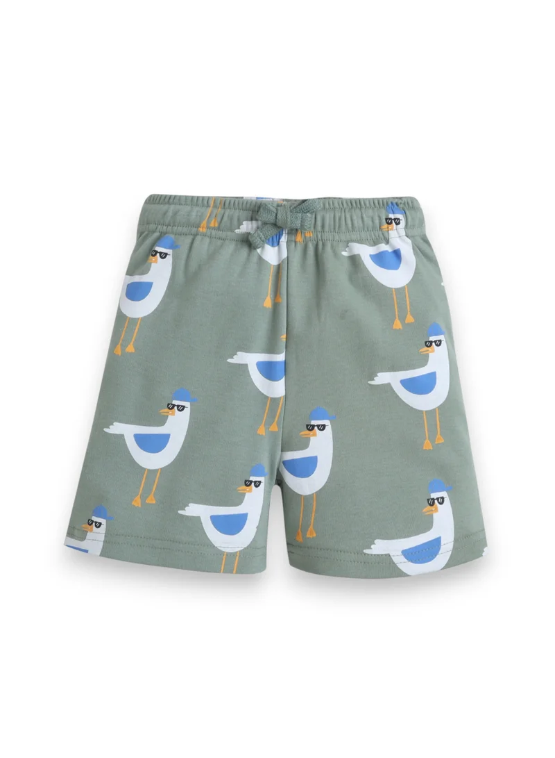 Victor And Jane  Infant Boys Bird Print Cotton Pajama Set – Soft T-Shirt & Shorts Nightwear for Men | Best Price UAE