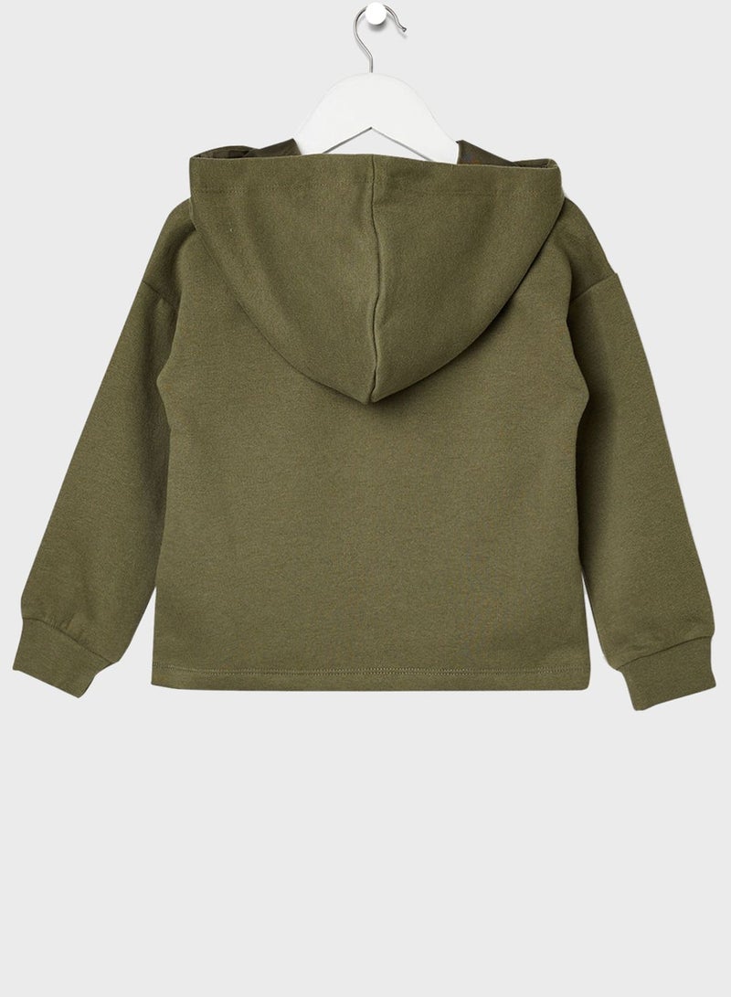 ONLY Kids Glitter Logo Hoodie - Image 2