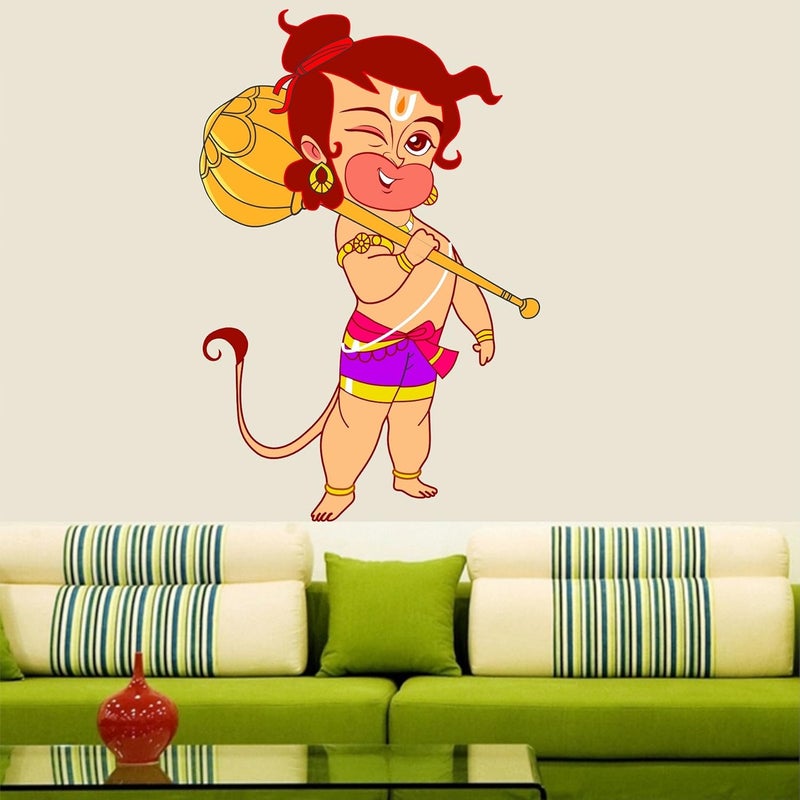 Asmi Collections Baal Hanuman Wall Sticker - Image 2
