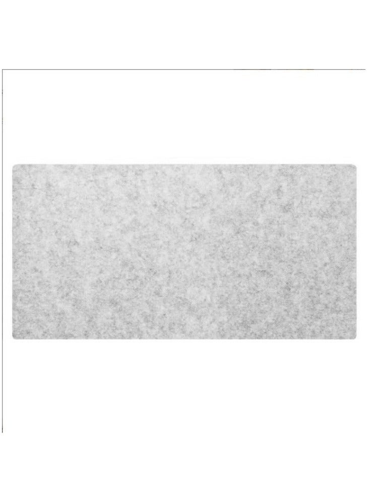 Felt Desk Pad Non Slip Mousepad Felt pad Table Protector and Organizer Extra Large Gaming Mouse Pad Solid Color Simple Style for The Gaming Office and at Home Light Grey 