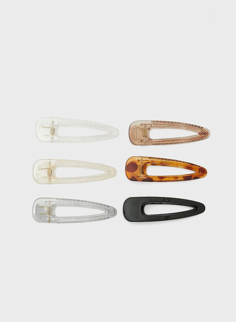 Ginger 6 Pack Hair Clip Set