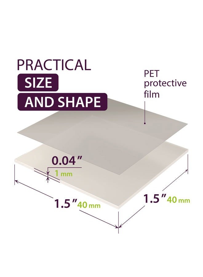 GreenFix Large Mounting Squares Double Sided - Sticky Tack for Wall Hanging - Poster Putty for Walls Removable - Picture Hangers Without Nails - Double Sided Tape Heavy Duty - Double Stick Carpet and Rug Tape - Image 2