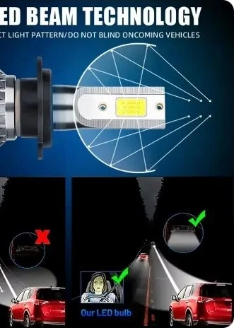HUNTER Fiat Doblo Headlight Bulb H7 LED Xenon 8800 Lumen 6000K