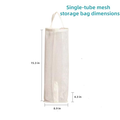 FLZHBFC Hanging sock storage bag，hanging closet organizer，plastic bag holder，Sock Underwear Organizer Wall Mount Multifunctional Bag Saver Kitchen Storage Holder for Storing Socks Ties Plastic Bag (2Pcs) - Image 2