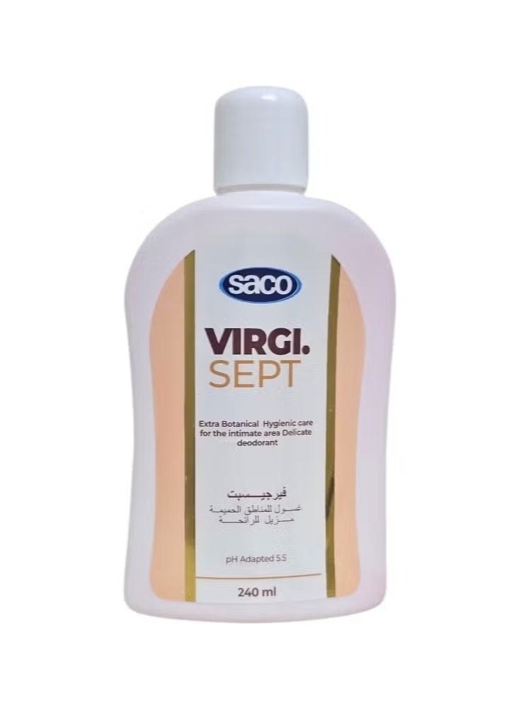 Sacow Virgi Sept Extra Botanical Hygienic Care For The Intimate Area Delicate Deodorant 240Ml - Image 2