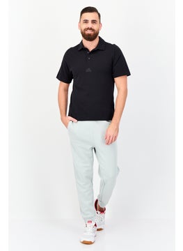 Adidas Men Sportswear Fit Short Sleeves Outdoor Polo Shirt, Black  - Image 3