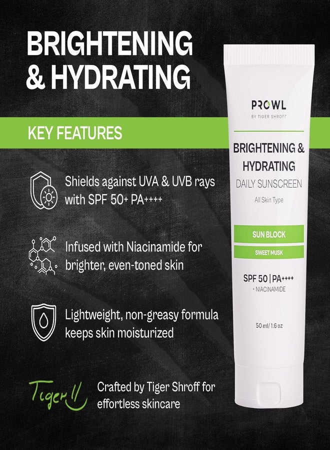 PROWL by Tiger Shroff Complete Body Care Gift Set for Men - Facewash, Face Cream, SPF50 Sunscreen, Body Wash & Underarm Roll-On | Brightening, Hydrating & Anti-Acne Skincare Kit | Set of 5 - Image 5