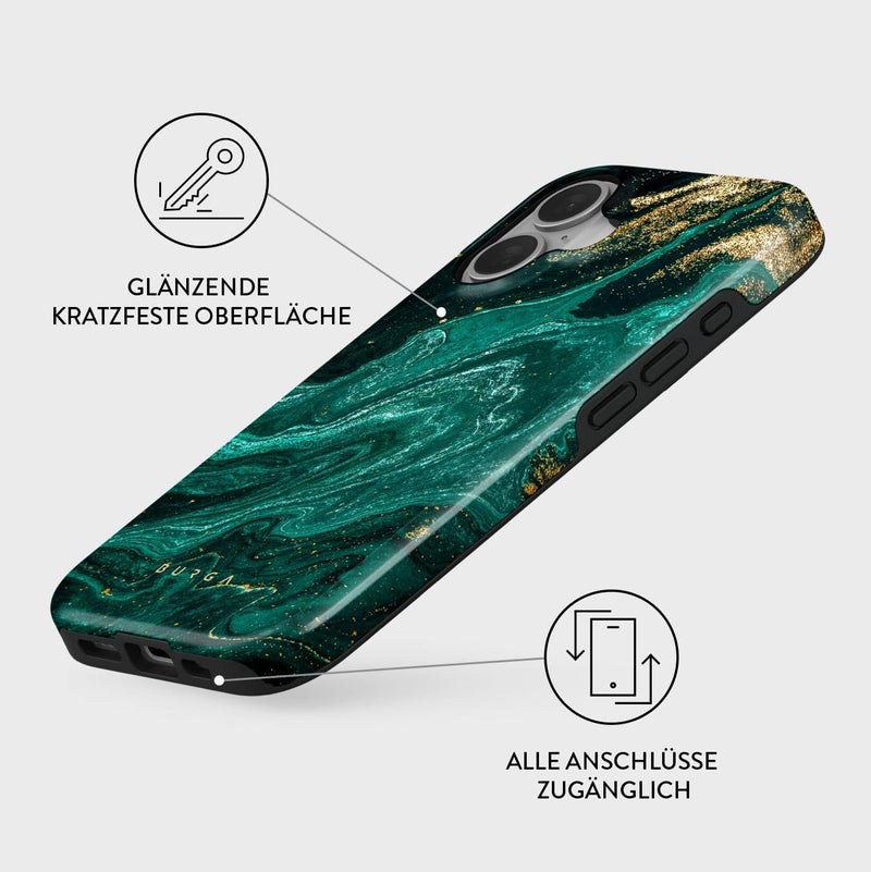 بورجا غطاء هاتف لـ iPhone 16 - نمط جذاب وعصري مع حماية صلبة - يناسب هاتف iPhone 16 للرجال والنساء - Image 2