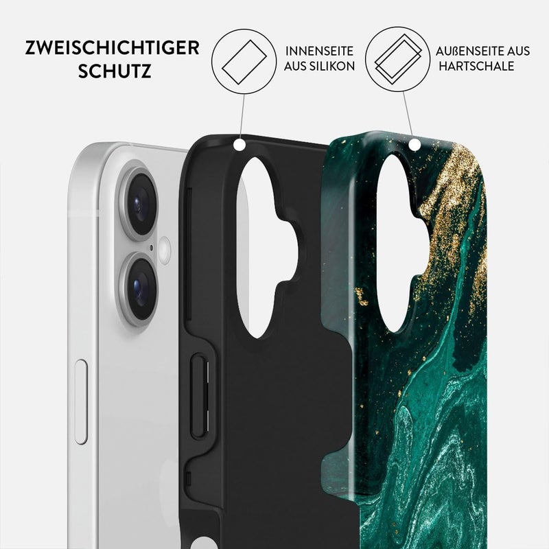 بورجا غطاء هاتف لـ iPhone 16 - نمط جذاب وعصري مع حماية صلبة - يناسب هاتف iPhone 16 للرجال والنساء - Image 1
