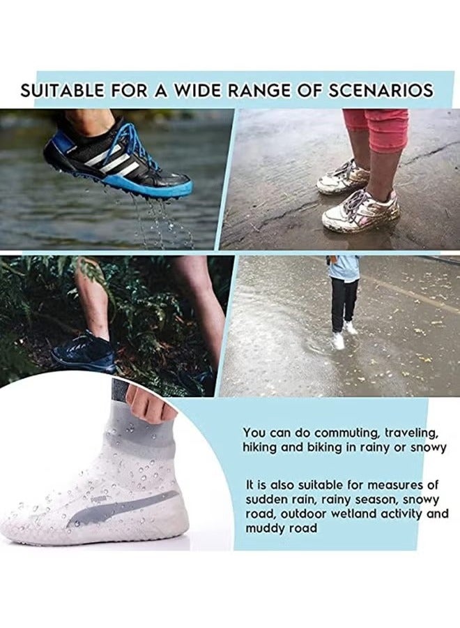 Bukela Bottom rain Shoe Covers, Waterproof Non-Slip wear-Resistant, Bicycle Boots Sports, Reusable Foldable, Super Stretchy Even Size Men and Women Universal Models - Image 2