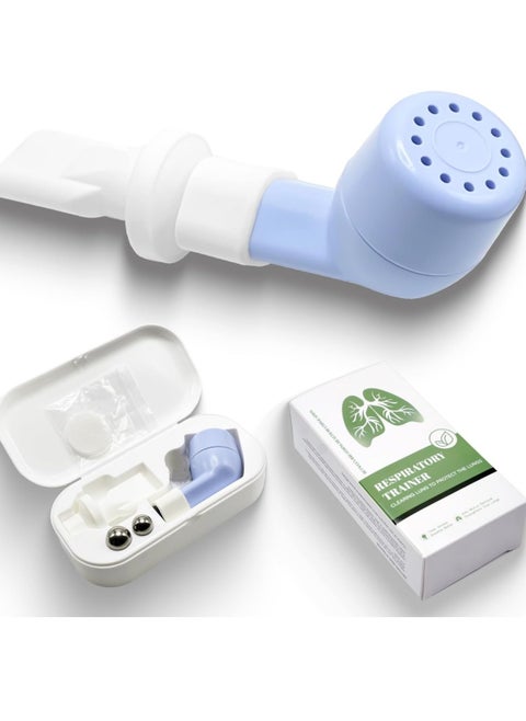 Breathing Trainer for Lungs Mucus Removal Equipped with 2 Balls Suit for Lung Rehabilitation Clients and Lung Exerciser