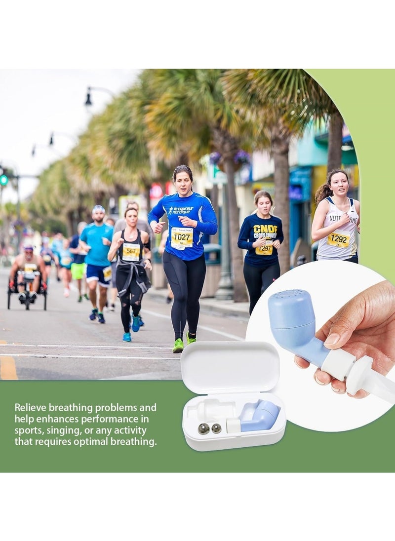 Breathing Trainer for Lungs Mucus Removal Equipped with 2 Balls Suit for Lung Rehabilitation Clients and Lung Exerciser