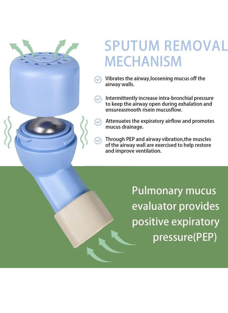 Breathing Trainer for Lungs Mucus Removal Equipped with 2 Balls Suit for Lung Rehabilitation Clients and Lung Exerciser