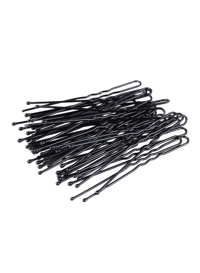 NIBEMINENT 300-Piece Non-Slip U-Shaped Bobby Pin Set With Box Black 300 x 5.5centimeter - Image 2