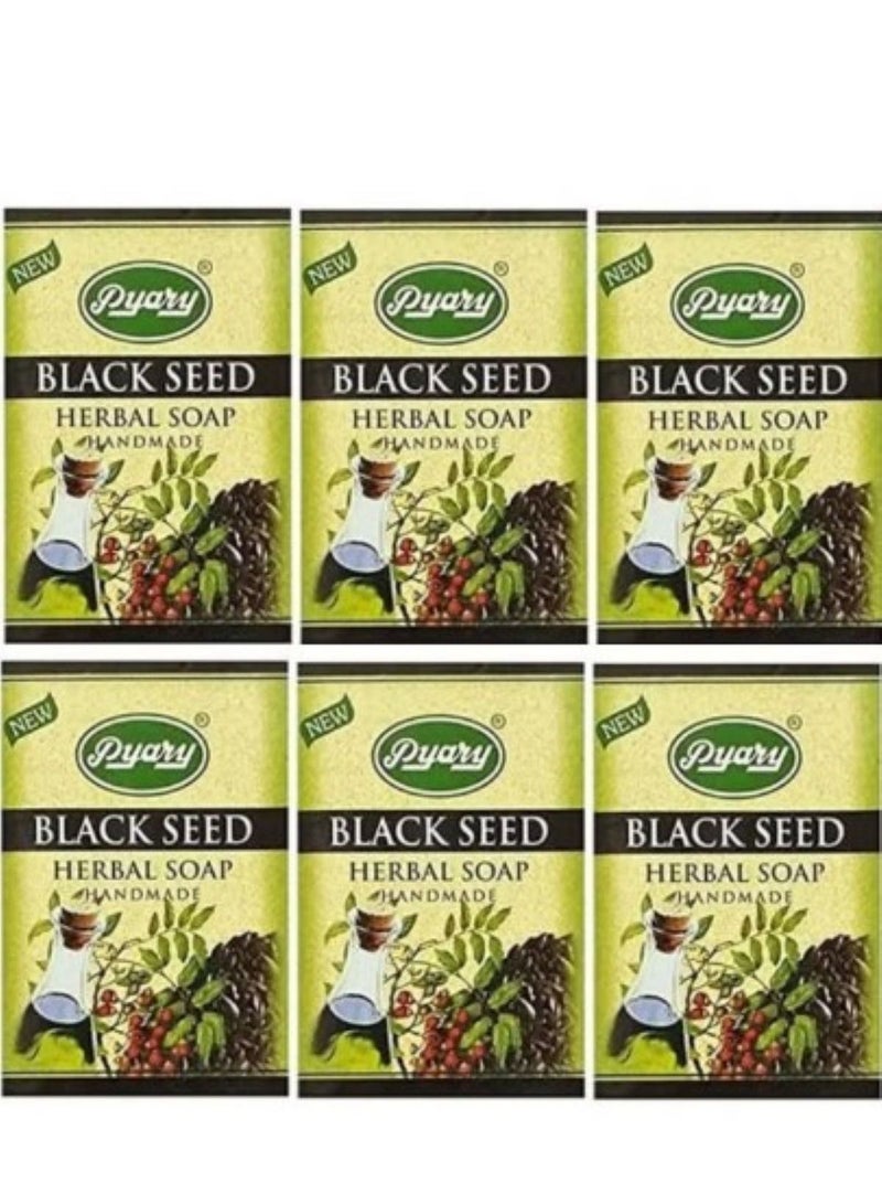 Pyary Pack Of 6 Black Seed Herbal Soap - Image 1