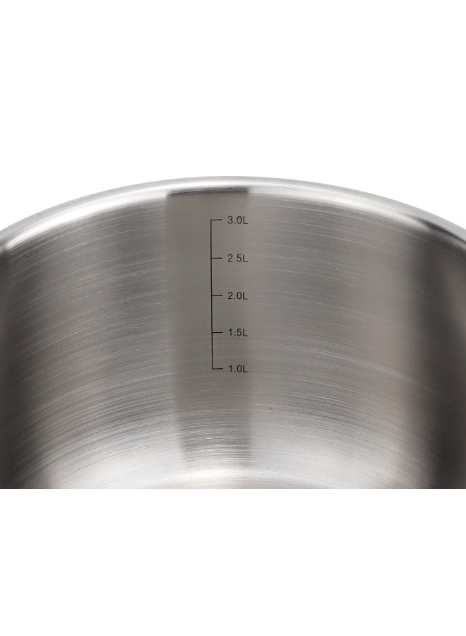 Noon East 8-pieces Stainless Steel Cookware Set - Induction & Gas Stove Friendly Dishwasher Safe - Sliver - Image 5