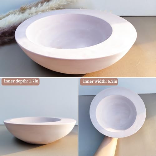 Wehous Large Round Container Mold, Silicone Irregular Bowl Storage Resin Concrete Molds, Candle Holder Succulent Planter Jewelry Trinket Tray Plate Mold DIY Epoxy Resin Casting Plaster Cement Decor - Image 4