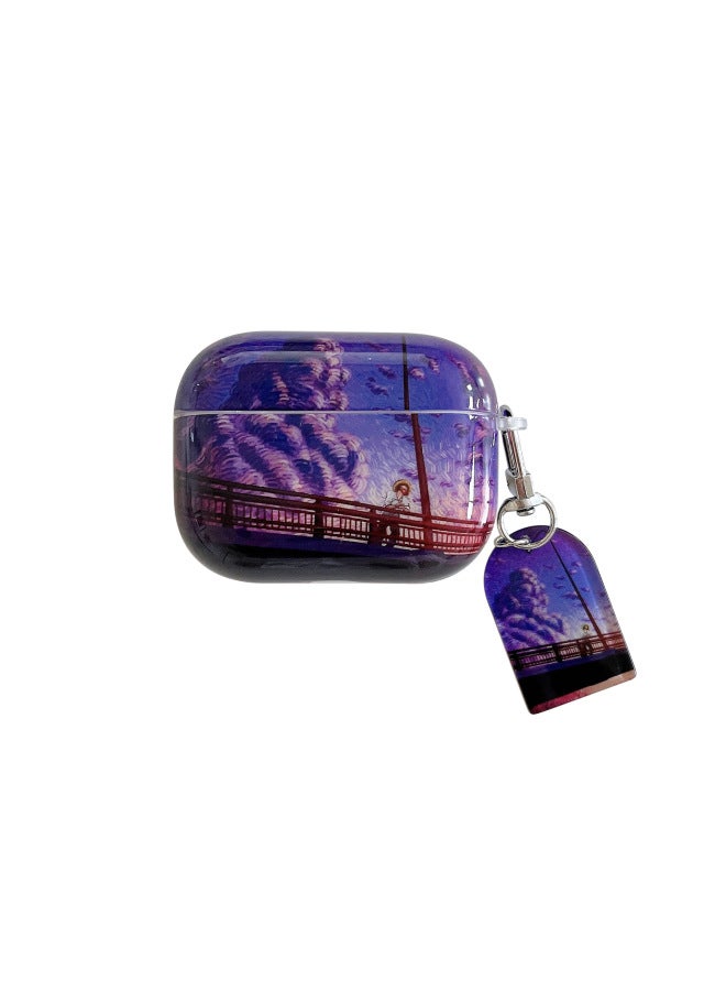 Suitable For AirPods 4 Earphone Set Creative Cartoon Shell For Apple1/2/pro2 Wireless Bluetooth Protective Cover Pendant-Color:Silicone Soft Shell + Pendant-Zixia-Model:Airpods Pro/pro2 Universal (protective Case) - Image 1