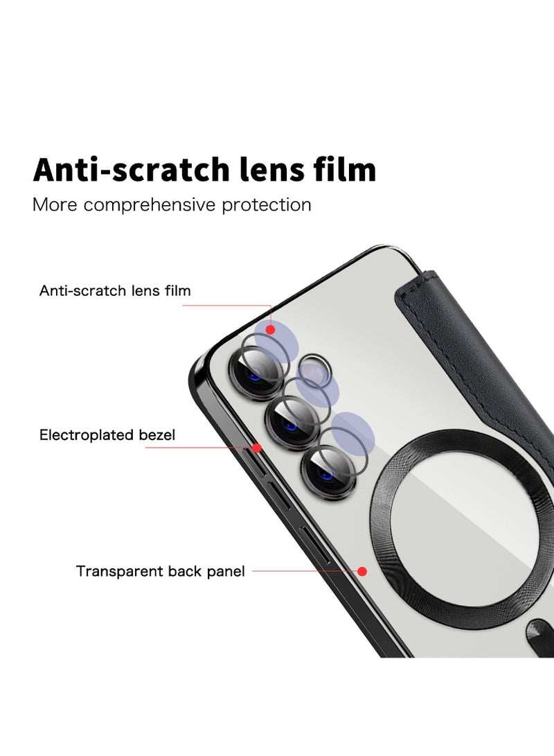 روك بو سامسونج S24 زائد حالة الهاتف المحمول سامسونج 2024 حالة الهاتف المحمول مع بطاقة الائتمان حامل - Image 4