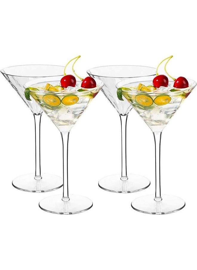 BLUE CORAL 6 Pcs Crystal Clear Glass for Cocktail, Martini, Juice, Mojito Perfect for Restaurants, Wedding and Cocktail Parties 145ml  - Image 1