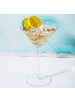 BLUE CORAL 6 Pcs Crystal Clear Glass for Cocktail, Martini, Juice, Mojito Perfect for Restaurants, Wedding and Cocktail Parties 145ml  - Image 2