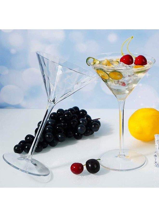 BLUE CORAL 6 Pcs Crystal Clear Glass for Cocktail, Martini, Juice, Mojito Perfect for Restaurants, Wedding and Cocktail Parties 145ml  - Image 4