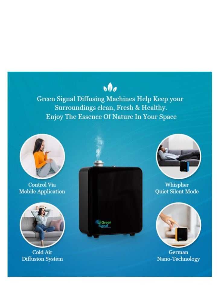 Premium Green Signal Aroma Oil Diffuser Fragrance Machine - Bluetooth - Mini (Black) - pzsku/Z8025C06B3B338A019B5CZ/45/_/1691399918/8302e1cd-dea2-47c9-a7f2-98aeca23c2a0