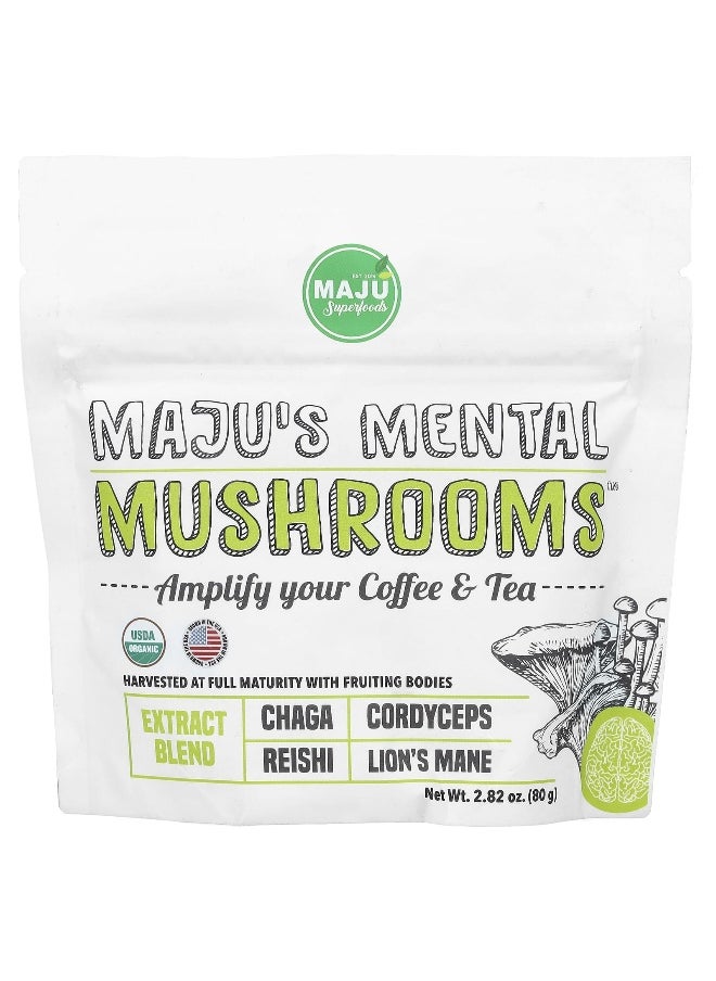 Maju Superfoods Maju Superfoods, Maju's Mental Mushrooms™, 2.82 oz (80 g)  - Image 1