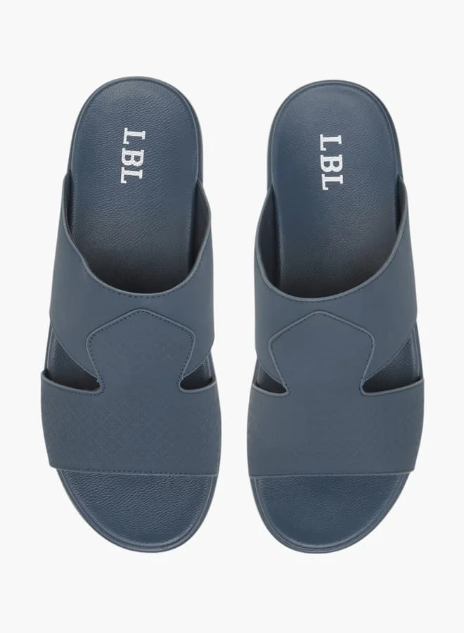 ال بي ال من شو اكسبرس صنادل رجالي انزلاقية بنقوش