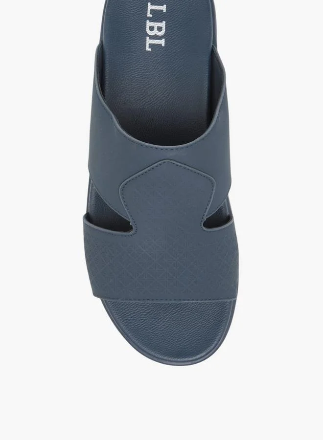 LBL by Shoexpress NAVY Textured Slip-On Comfort Arabic Sandals for Men | Best Price UAE