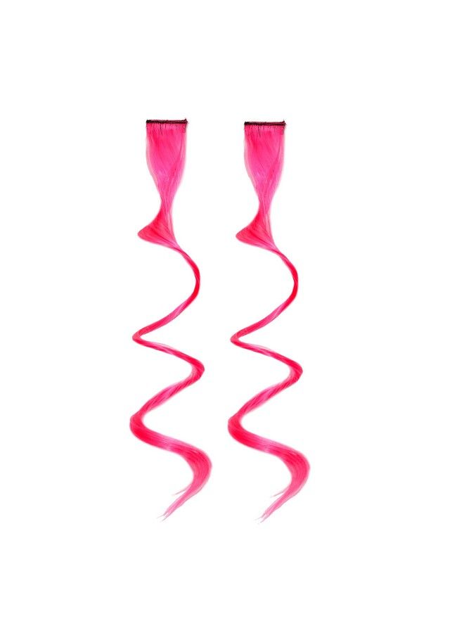 Rapidsflow Colored Hair Streak/Hair Extensions For Women And Girls Real Hair For Highlighting (Set Of 6Pc) (Curly Pink) - Image 5